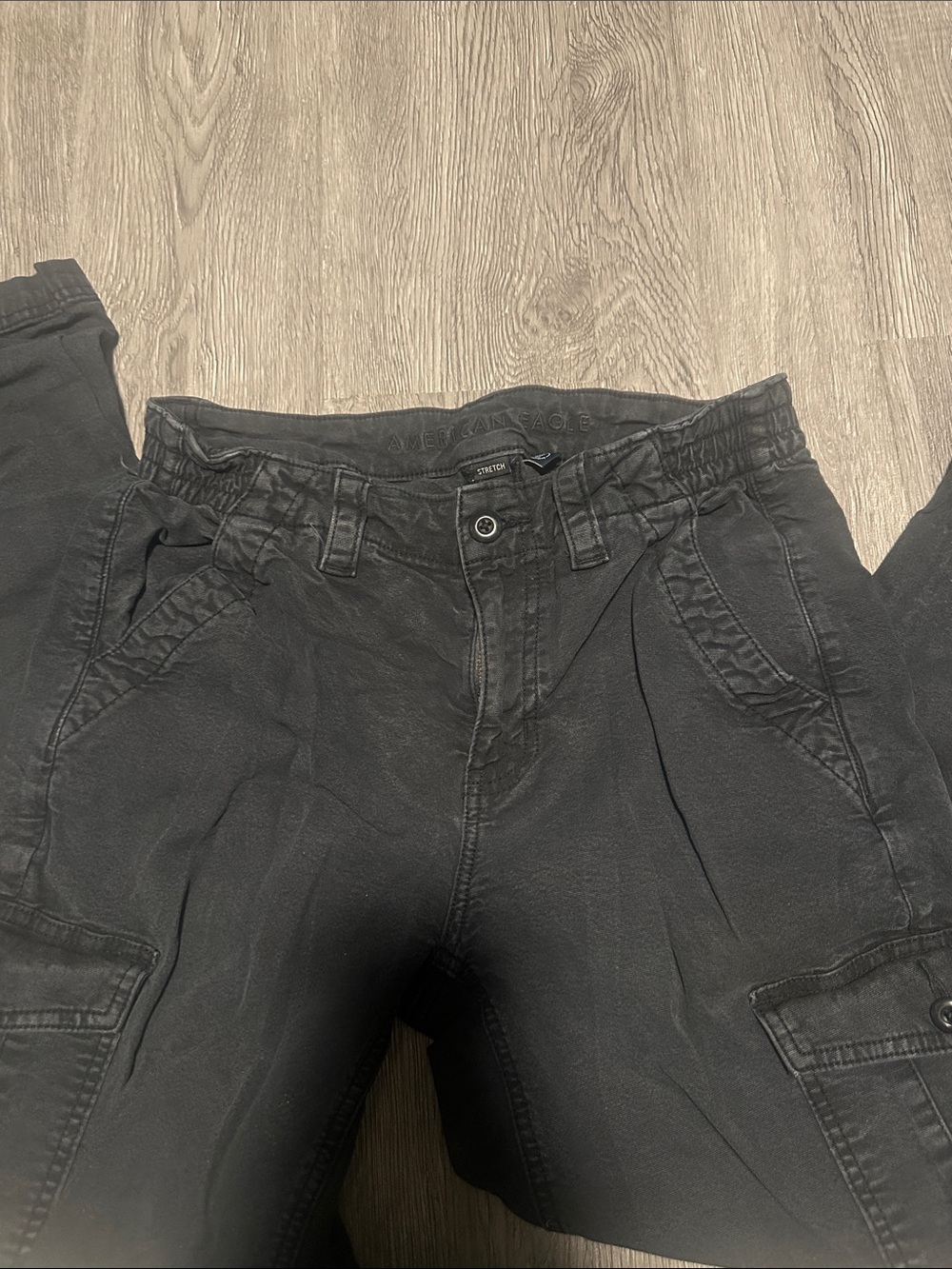 American Eagle Outfitters Black Cargo Pants